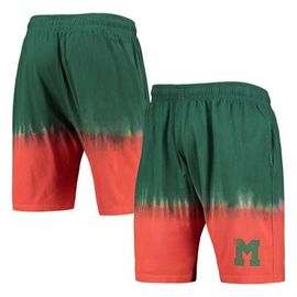 Mitchell & Ness Men's Mitchell & Ness Orange/Green Miami Hurricanes Tie-Dye Shorts 