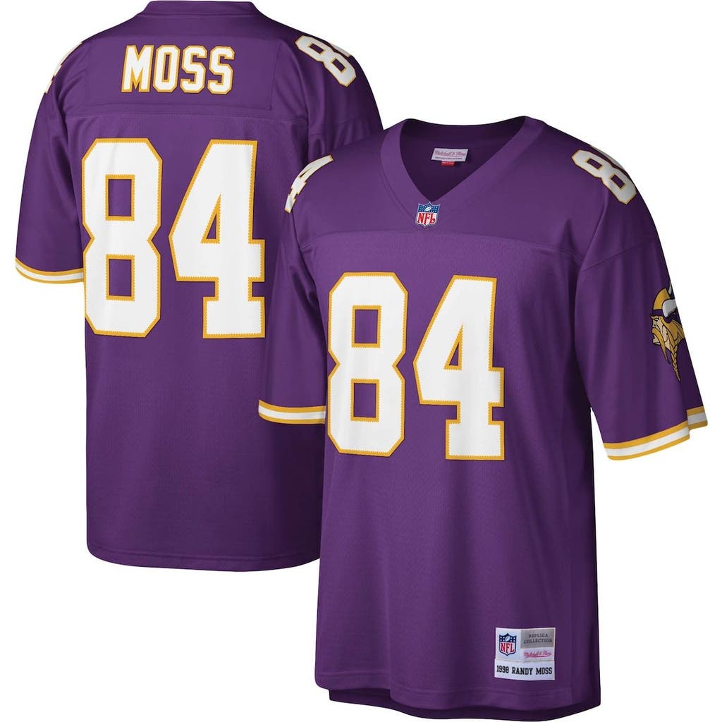 Mitchell & Ness Men's Mitchell & Ness Randy Moss Purple Minnesota Vikings Legacy Replica Jersey 