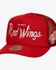 Mitchell & Ness Men's Mitchell & Ness Red Detroit Red Wings Head Coach Trucker Adjustable Hat  - 1