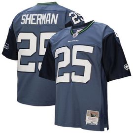 Mitchell & Ness Men's Mitchell & Ness Richard Sherman Blue Seattle Seahawks 2011 Legacy Replica Jersey 