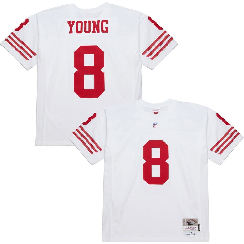 Mitchell & Ness Men's Mitchell & Ness Steve Young White San Francisco 49ers 1994 Legacy Replica Jersey 