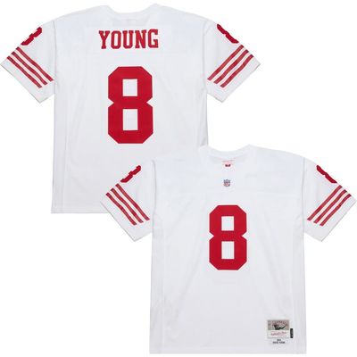 Mitchell & Ness Men's Mitchell & Ness Steve Young White San Francisco 49ers 1994 Legacy Replica Jersey 
