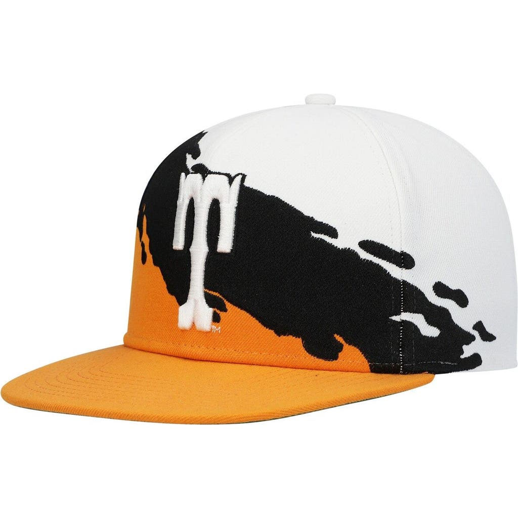 Mitchell & Ness Men's Mitchell & Ness Tennessee Orange/White Tennessee Volunteers Paintbrush Snapback Hat 