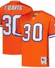 Mitchell & Ness Men's Mitchell & Ness Terrell Davis Orange Denver Broncos 1995 Authentic Throwback Retired Player Jersey  - 1