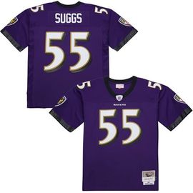 Mitchell & Ness Men's Mitchell & Ness Terrell Suggs Purple Baltimore Ravens 2003 Legacy Replica Jersey 