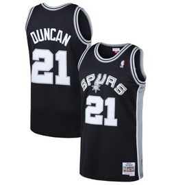 Mitchell & Ness Men's Mitchell & Ness Tim Duncan Black San Antonio Spurs 1998/99 Hardwood Classics Swingman Jersey 