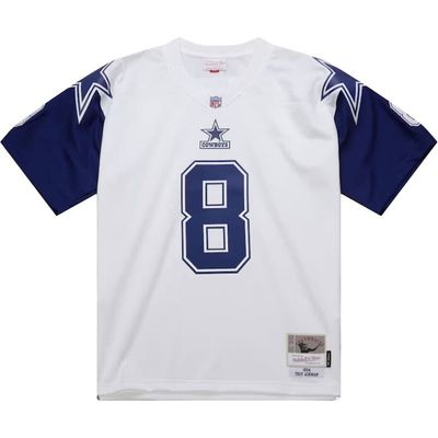 Mitchell & Ness Men's Mitchell & Ness Troy Aikman White Dallas Cowboys 1994 Alternate Legacy Replica Jersey 