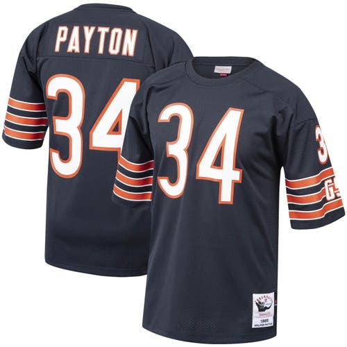 Mitchell & Ness Men's Mitchell & Ness Walter Payton Navy Chicago Bears 1985 Authentic Throwback Retired Player Jersey 