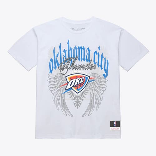 Mitchell & Ness Men's Mitchell & Ness White Oklahoma City Thunder Old English Classic T-Shirt 