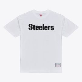 Mitchell & Ness Men's Mitchell & Ness White Pittsburgh Steelers Monochrome T-Shirt 