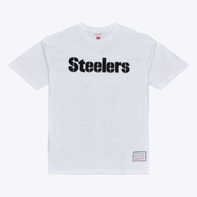 Mitchell & Ness Men's Mitchell & Ness White Pittsburgh Steelers Monochrome T-Shirt 