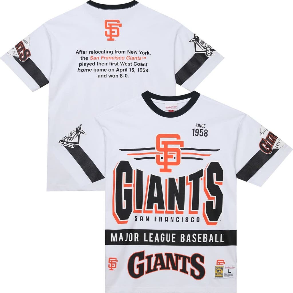 Mitchell & Ness Men's Mitchell & Ness White San Francisco Giants Cooperstown Collection Team Origins Premium T-Shirt 