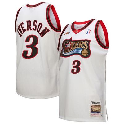 Mitchell & Ness Men's Mitchell & Ness Allen Iverson White Philadelphia 76ers 2000 NBA All-Star Game Authentic Jersey 