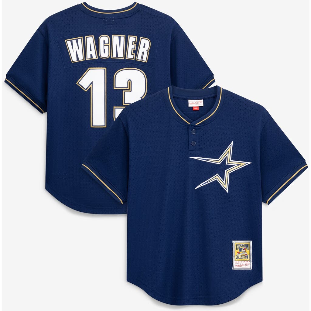 Mitchell & Ness Men's Mitchell & Ness Billy Wagner Navy Houston Astros Authentic Batting Practice Jersey 