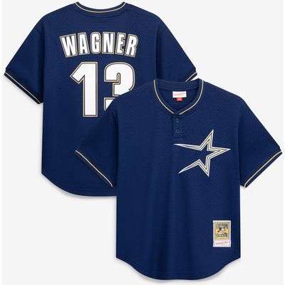 Mitchell & Ness Men's Mitchell & Ness Billy Wagner Navy Houston Astros Authentic Batting Practice Jersey 