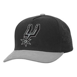 Mitchell & Ness Men's Mitchell & Ness Black/Gray San Antonio Spurs May Flowers Adjustable Hat 
