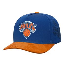 Mitchell & Ness Men's Mitchell & Ness Blue/Orange New York Knicks May Flowers Adjustable Hat 