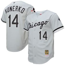 Mitchell & Ness Men's Mitchell & Ness Paul Konerko Gray Chicago White Sox 2005 Throwback Authentic Jersey 