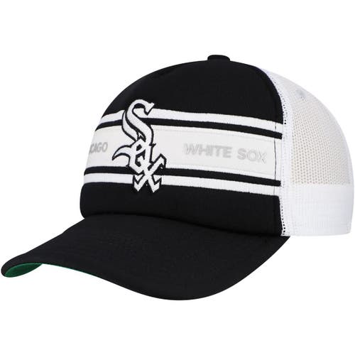 Mitchell & Ness Mitchell & Ness Men's   Black Chicago White Sox Sideline Trucker Adjustable Hat 