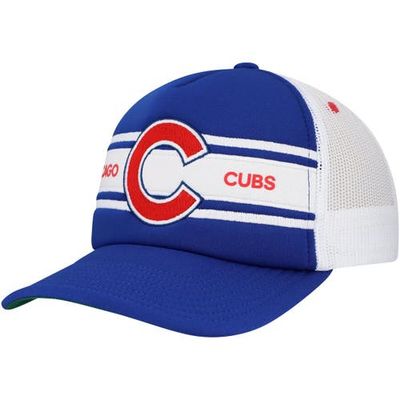 Mitchell & Ness Mitchell & Ness Men's Royal Chicago Cubs Sideline Trucker Adjustable Hat 
