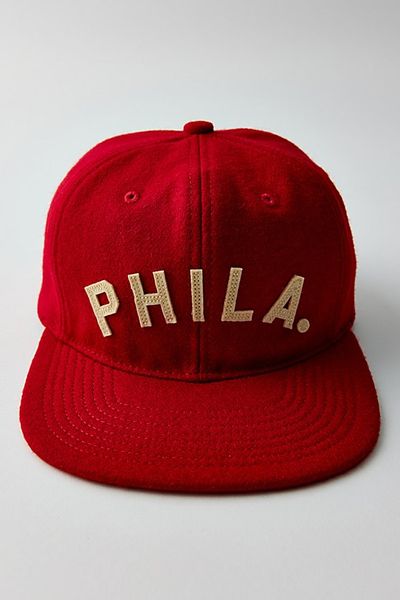 Mitchell & Ness Mitchell & Ness MLB Golden Era Melton Hat in Red, Men's at Urban Outfitters