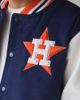 Mitchell & Ness Mitchell & Ness MLB Houston Astros Day Off Varsity Jacket in Navy Astros, Men's at Urban Outfitters - 3