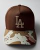 Mitchell & Ness Mitchell & Ness MLB Los Angeles Dodgers Camo Brim Snapback Hat in Brown, Men's at Urban Outfitters - 1