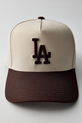 Mitchell & Ness Mitchell & Ness MLB Los Angeles Dodgers Pro Snapback Hat in Brown, Men's at Urban Outfitters