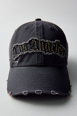 Mitchell & Ness Mitchell & Ness MLB Los Angeles Dodgers Studded Dad Hat in Black, Women's at Urban Outfitters