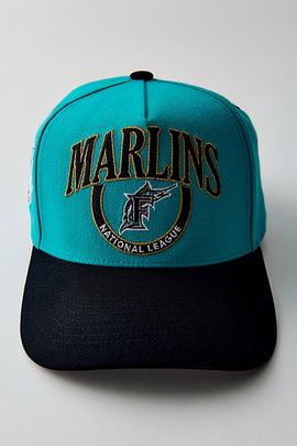 Mitchell & Ness Mitchell & Ness MLB Miami Marlins Pro Snapback Hat in Turquoise, Men's at Urban Outfitters