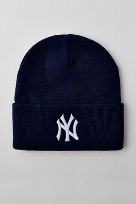 Mitchell & Ness Mitchell & Ness MLB New York Yankees Core Beanie in Navy, Men's at Urban Outfitters