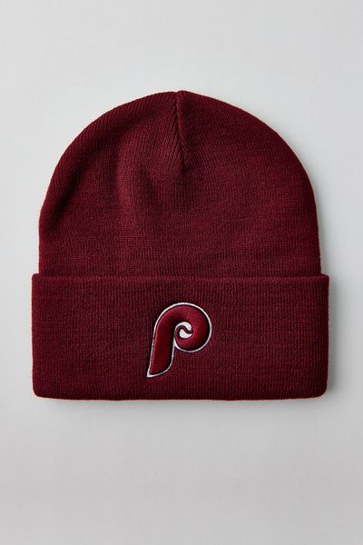 Mitchell & Ness Mitchell & Ness MLB Philadelphia Phillies Core Beanie in Red, Men's at Urban Outfitters