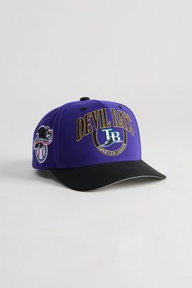 Mitchell & Ness Mitchell & Ness MLB Tampa Bay Rays Pro Snapback Hat in Purple, Men's at Urban Outfitters