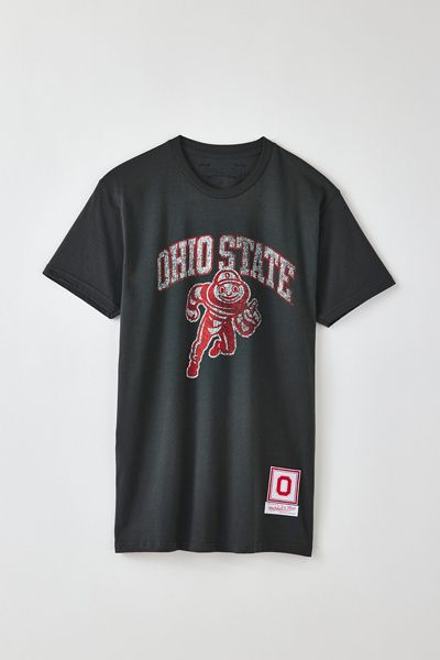 Mitchell & Ness Mitchell & Ness NCAA Ohio State University Logo Graphic Tee in Light Grey, Men's at Urban Outfitters