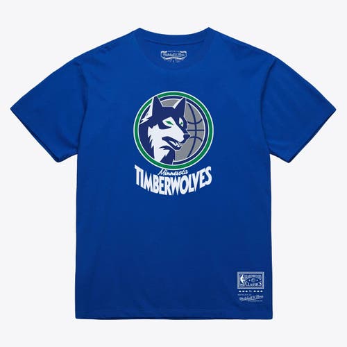 Mitchell & Ness Unisex Mitchell & Ness  Royal Minnesota Timberwolves Hardwood Classics Arch T-Shirt 