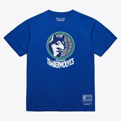 Mitchell & Ness Unisex Mitchell & Ness  Royal Minnesota Timberwolves Hardwood Classics Arch T-Shirt 