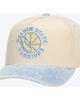 Mitchell & Ness Unisex Mitchell & Ness Cream/Light Blue Golden State Warriors Faded Pro Snapback Hat  - 1