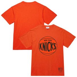 Mitchell & Ness Unisex Mitchell & Ness Orange New York Knicks Hardwood Classics MVP Logo T-Shirt 