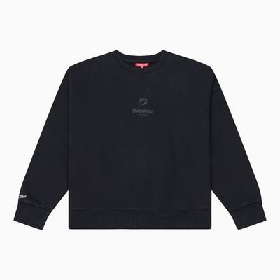 Mitchell & Ness Women's Mitchell & Ness Black Miami Dolphins Core Essentials Micro Logo Fleece Sweatshirt 