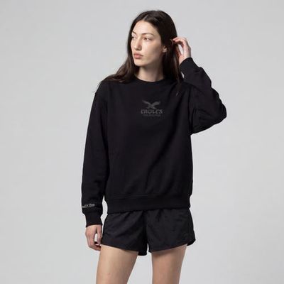 Mitchell & Ness Women's Mitchell & Ness Black Philadelphia Eagles Core Essentials Micro Logo Fleece Sweatshirt 