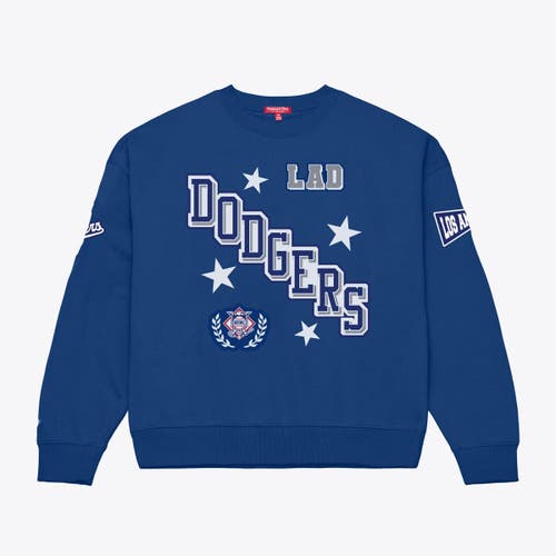 Mitchell & Ness Women's Mitchell & Ness Royal Los Angeles Dodgers Pep Rally Sweatshirt 