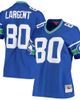 Mitchell & Ness Women's Mitchell & Ness Steve Largent Royal Seattle Seahawks 1985 Legacy Replica Jersey  - 1