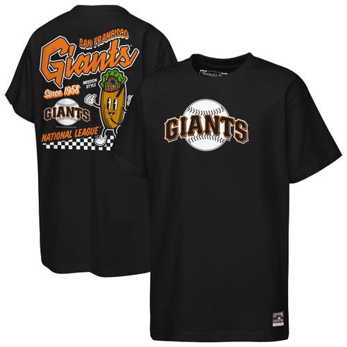 Mitchell & Ness Youth Mitchell & Ness  Black San Francisco Giants Cooperstown Concession T-Shirt 