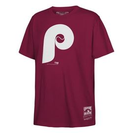 Mitchell & Ness Youth Mitchell & Ness  Burgundy Philadelphia Phillies Retro Logo T-Shirt 