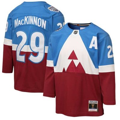 Mitchell & Ness Youth Mitchell & Ness Nathan MacKinnon Blue/Burgundy Colorado Avalanche 2020 Stadium Series Power Play Jersey 