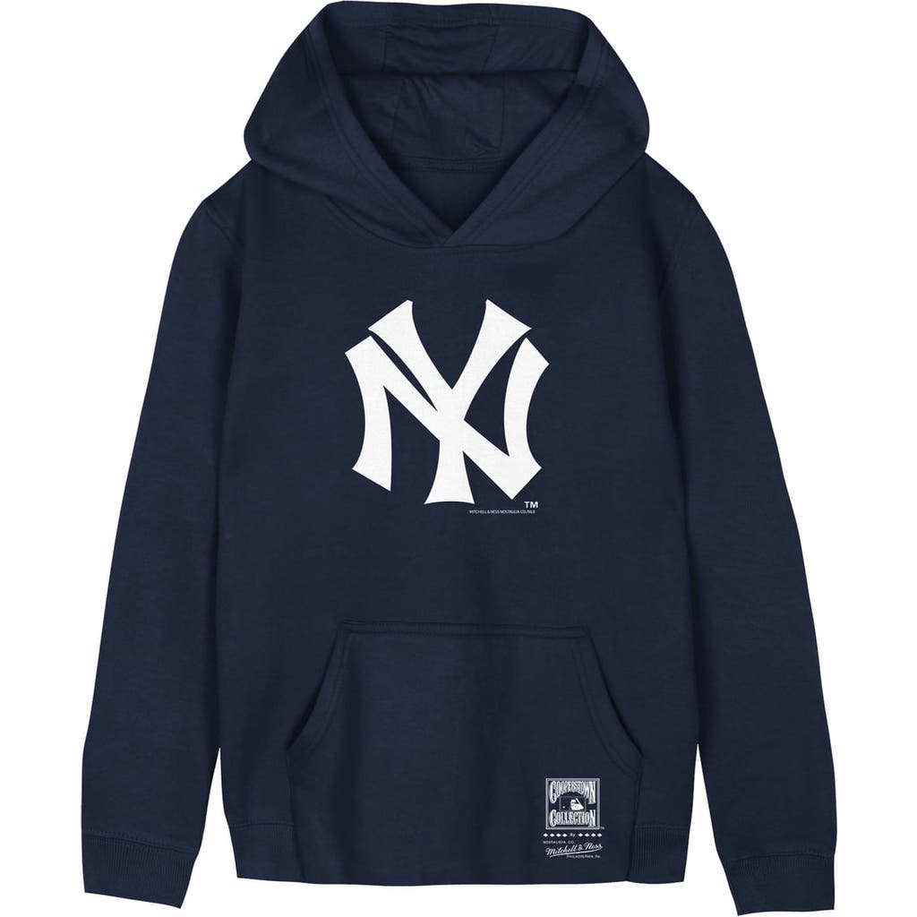 Mitchell & Ness Youth Mitchell & Ness Navy New York Yankees Retro Logo Hoodie 
