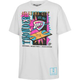 Mitchell & Ness Youth Mitchell & Ness White Oklahoma City Thunder Neon Court Shock T-Shirt 