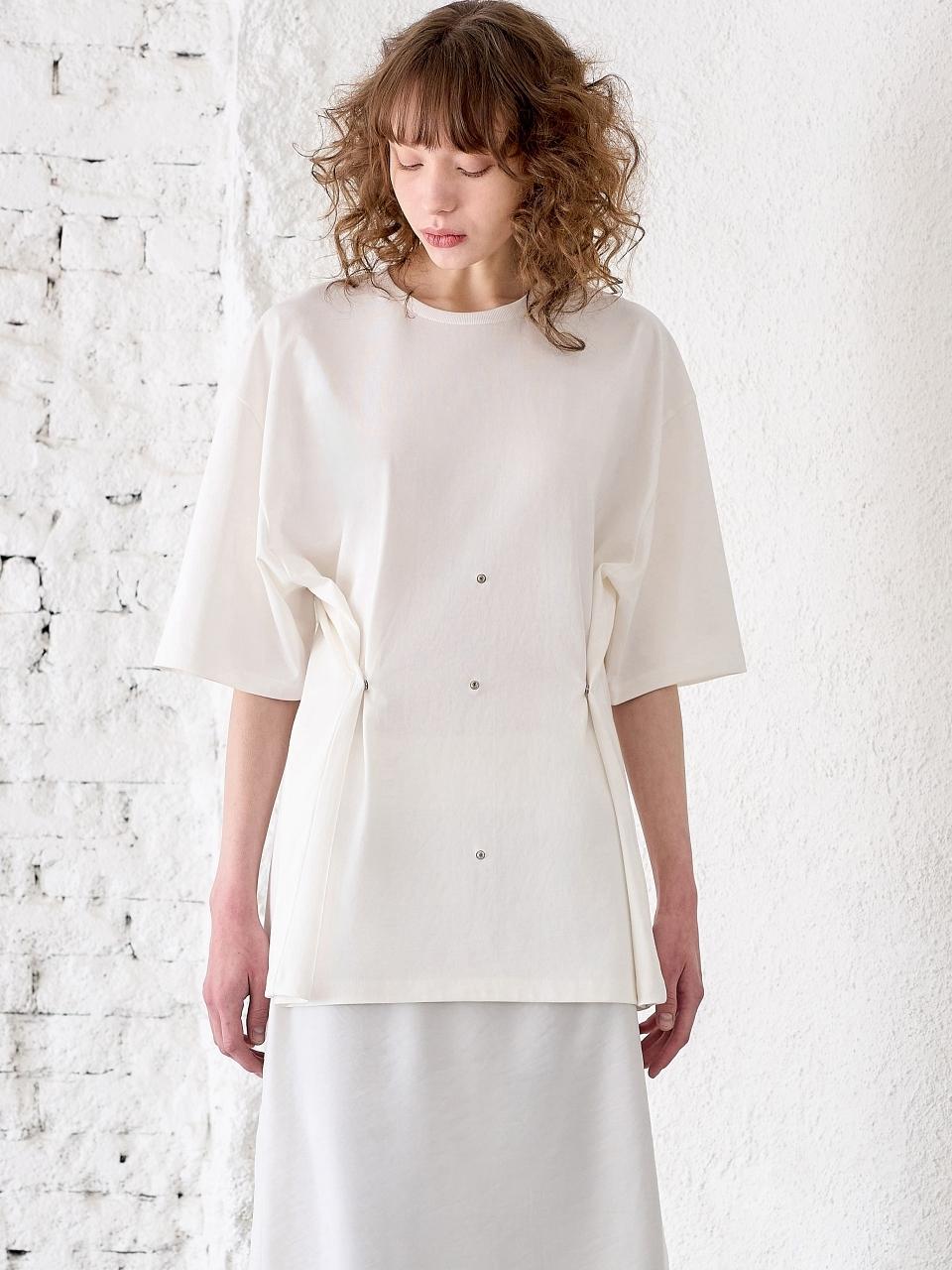 MITTE EYELET T-SHIRTS [IVORY]