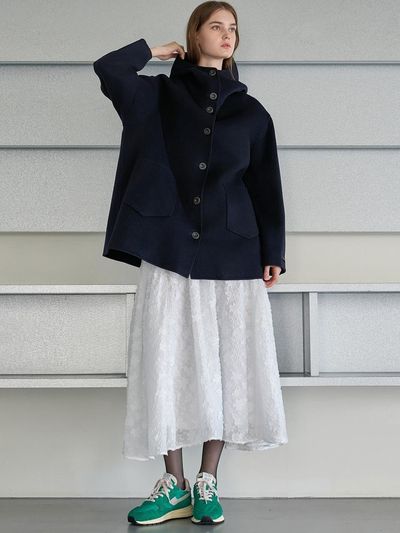 MITTE LACE FLAER SKIRT_WHITE