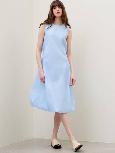 MITTE SLEEVELESS BALLOON DRESS [LIGHT BLUE]